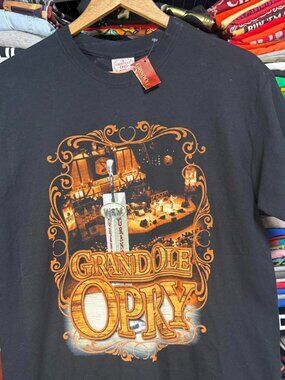 Grand Ole Opry Nashville Tennessee country music black cotton t-shirt